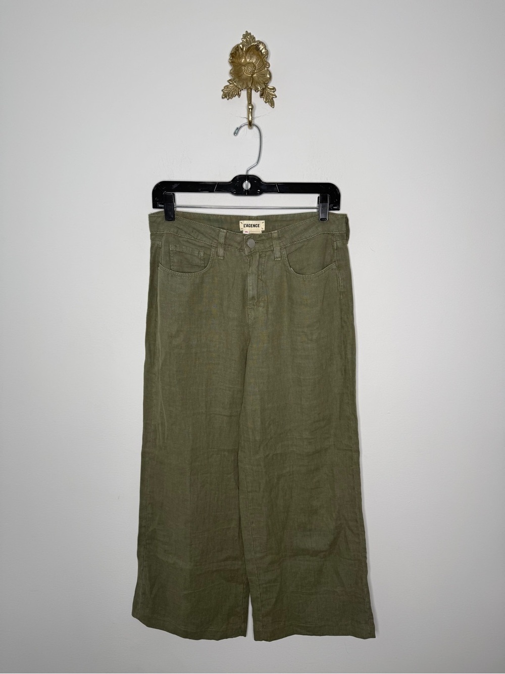 L'Agence Danica Crop Wide Leg Pants 26